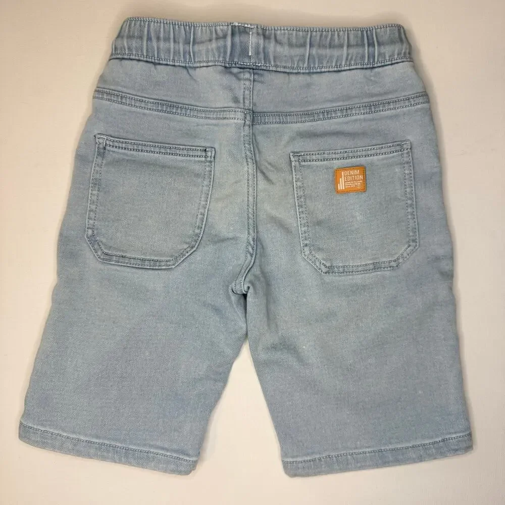 Zara Drawstring Jean Shorts Kids Size 9 Years